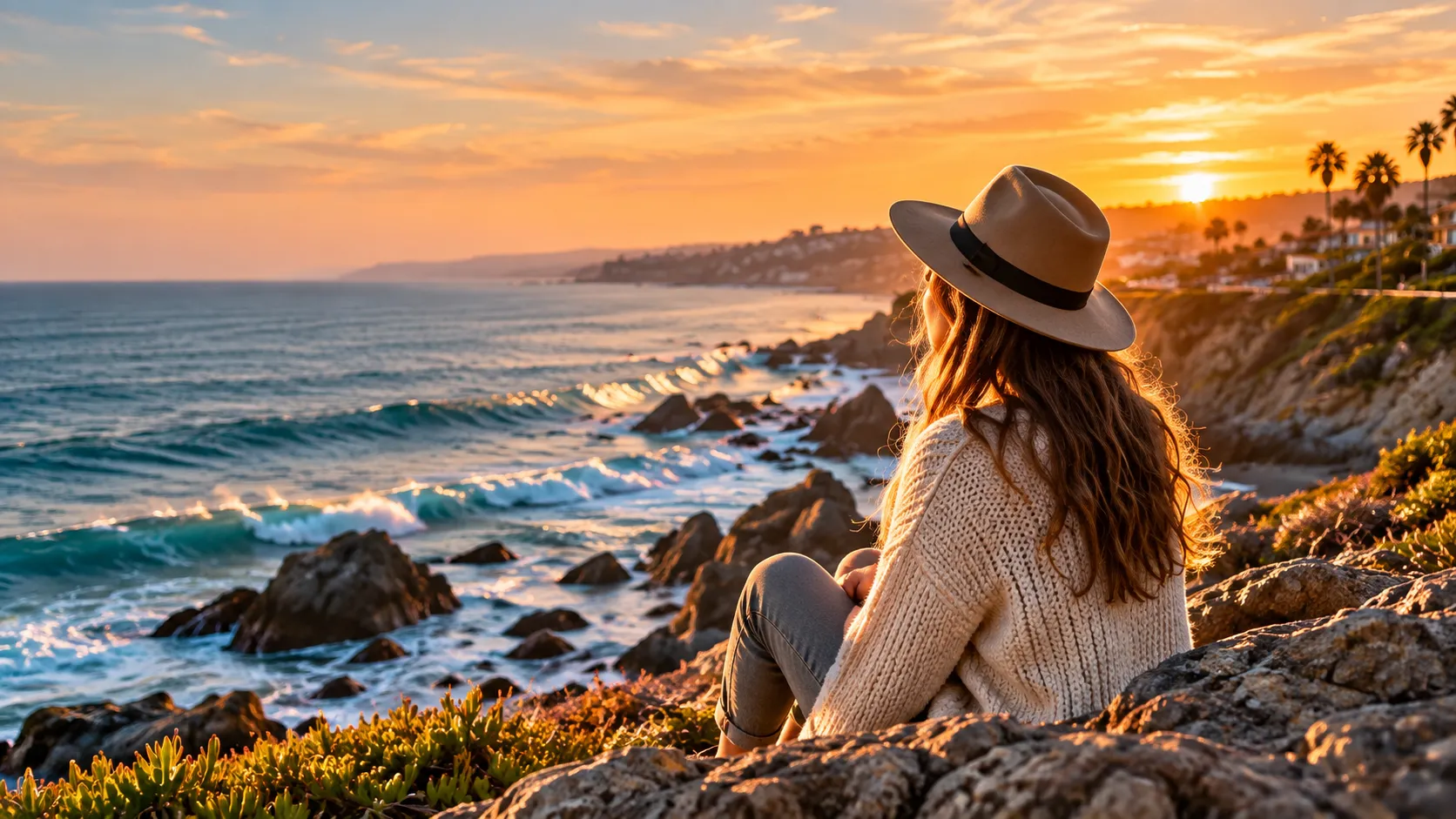 Woman at Coast